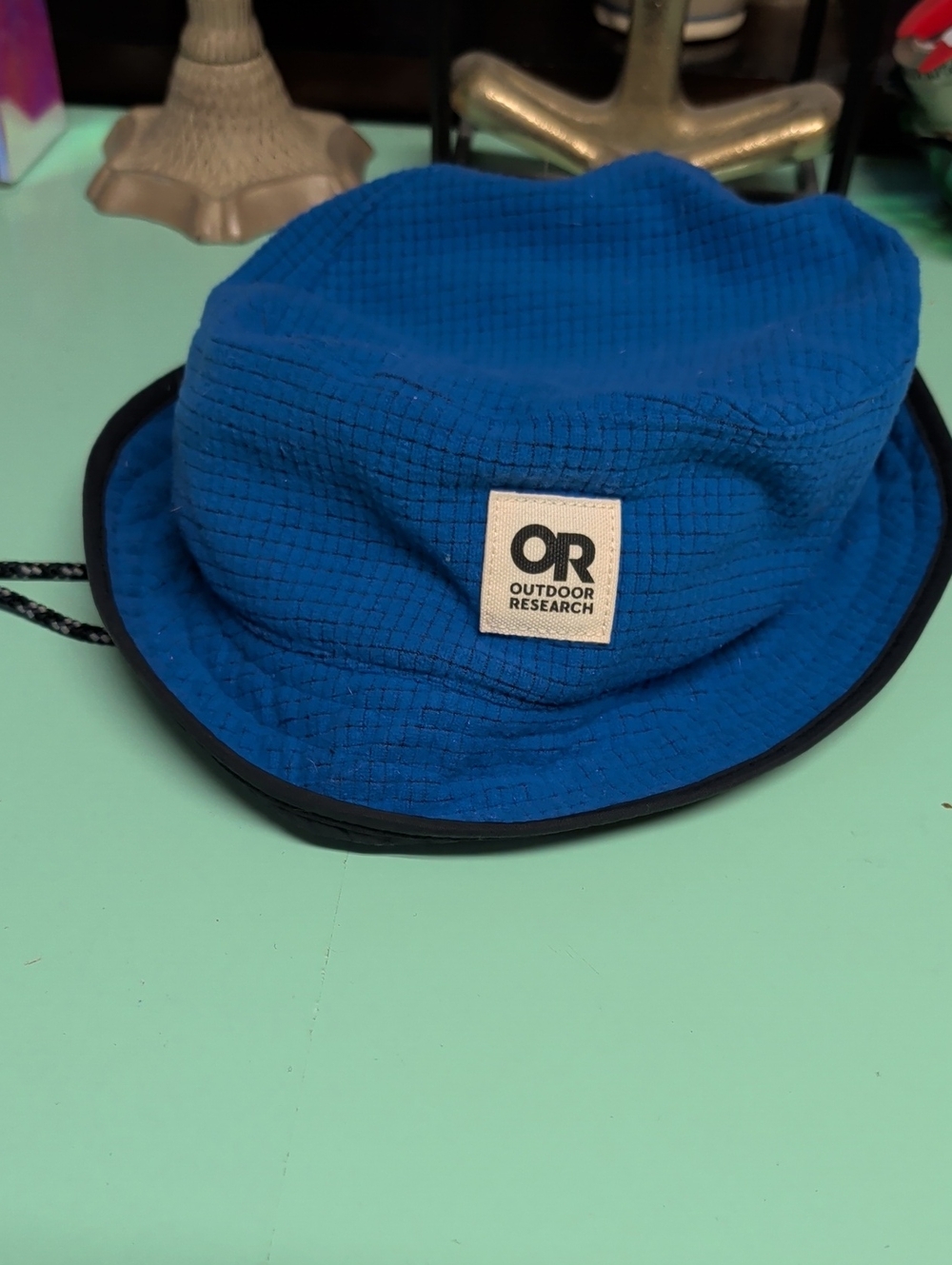 Outdoor Research Kids Royal Blue Sun Bucket Hat with Chin Cord